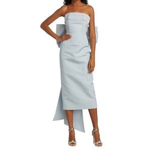 ALEXIA MARIA Margaret Silk Faille Midi Dress - NWT